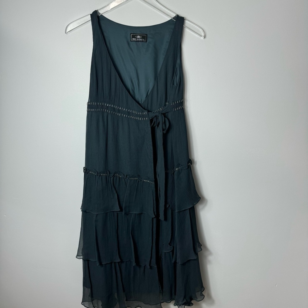 Grace Continental Ruffle wrap dress size 36 1877